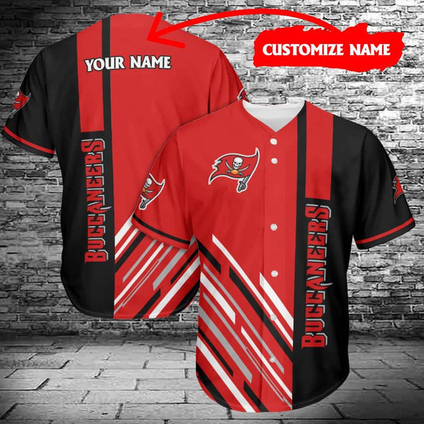 Tampa Bay Buccaneers Personalized Baseball Jersey 033