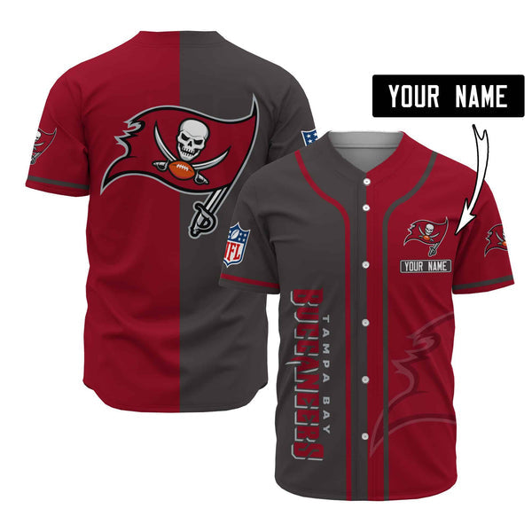 Tampa Bay Buccaneers Personalized Baseball Jersey 041