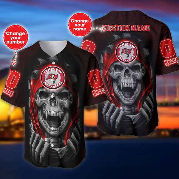 Tampa Bay Buccaneers Personalized Baseball Jersey 035