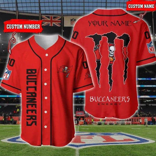 Tampa Bay Buccaneers Personalized Baseball Jersey
