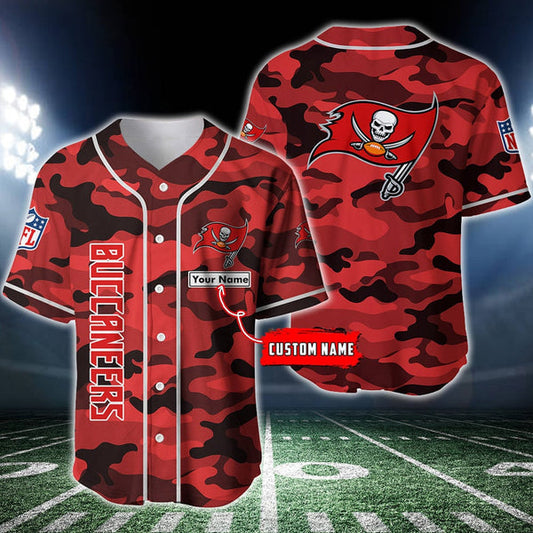 Tampa Bay Buccaneers Personalized Baseball Jersey 031