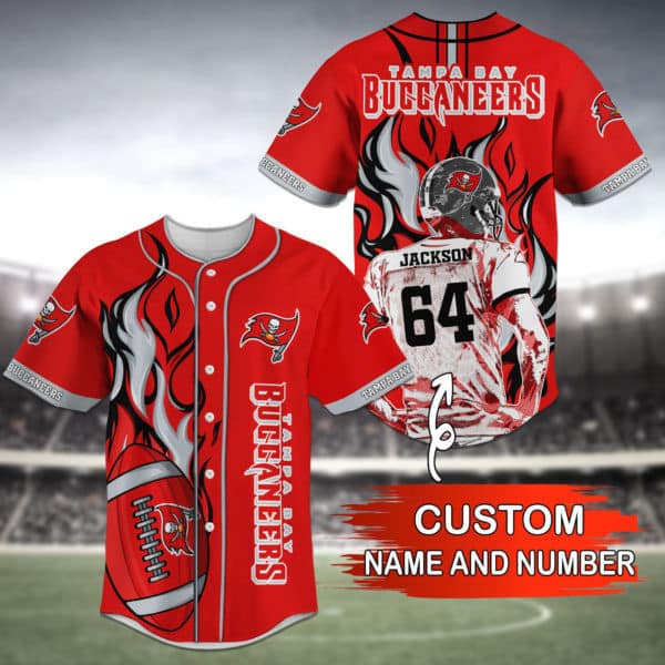 Tampa Bay Buccaneers Personalized Baseball Jersey 039