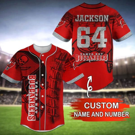 Tampa Bay Buccaneers Personalized Baseball Jersey 038