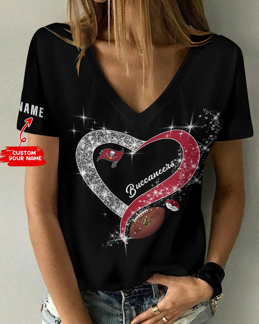 Tampa Bay Buccaneers 1 (20) Personalized V-neck Women T-shirt