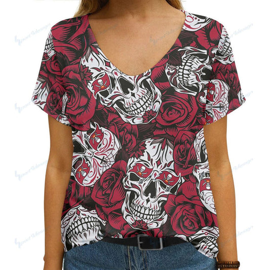 Tampa Bay Buccaneers 1 (23) Personalized V-neck Women T-shirt