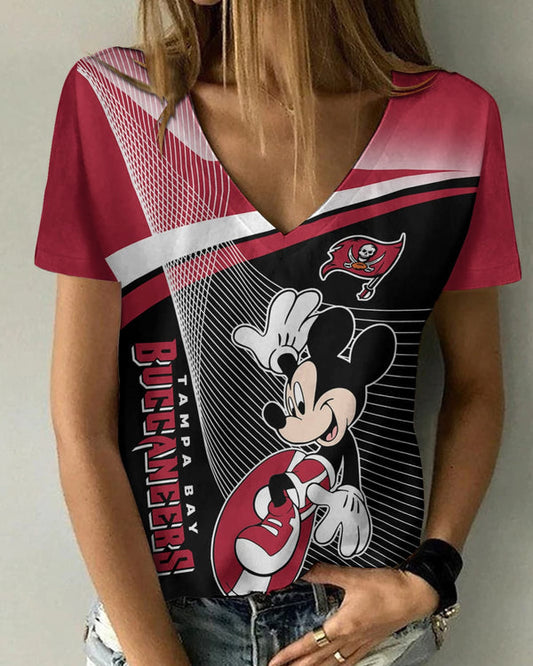 Tampa Bay Buccaneers 1 (24) Personalized V-neck Women T-shirt
