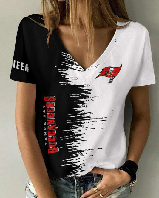 Tampa Bay Buccaneers 1 (26) Personalized V-neck Women T-shirt