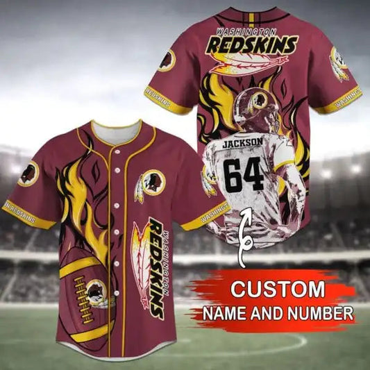 Washington Commanders Personalized Baseball Jersey 019