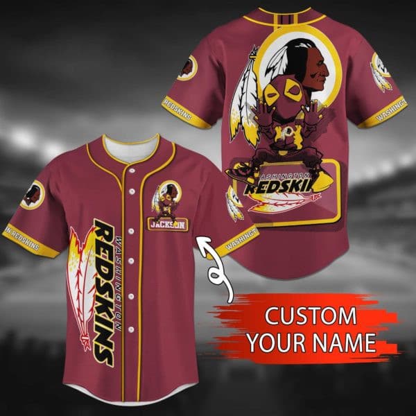 Washington Commanders Personalized Baseball Jersey 018